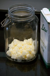 melkkefir-bereiding