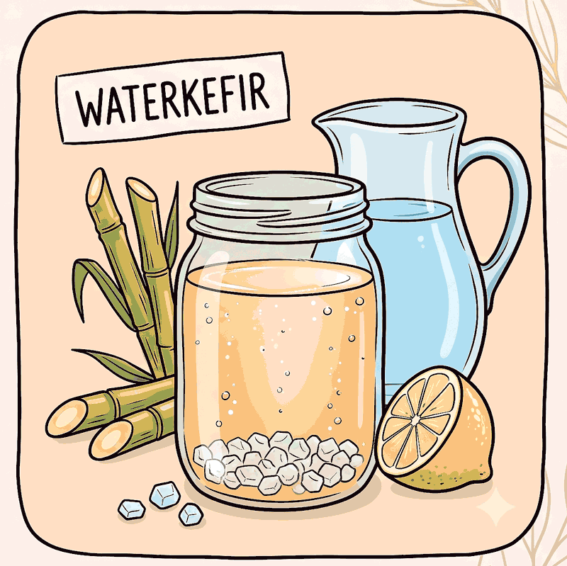 Stappenplan waterkefir maken